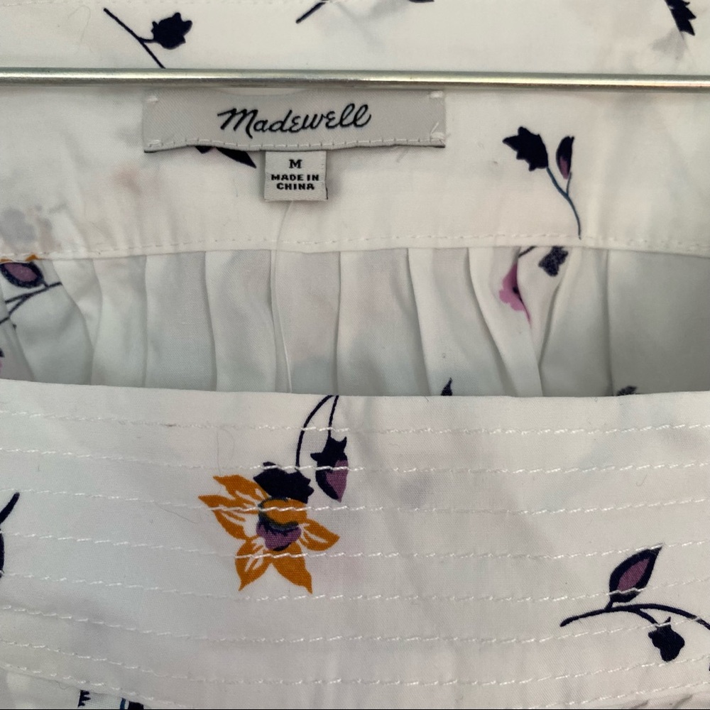 Madewell NEW Square Neck Top in Sweet Blossoms - Picture 7 of 11